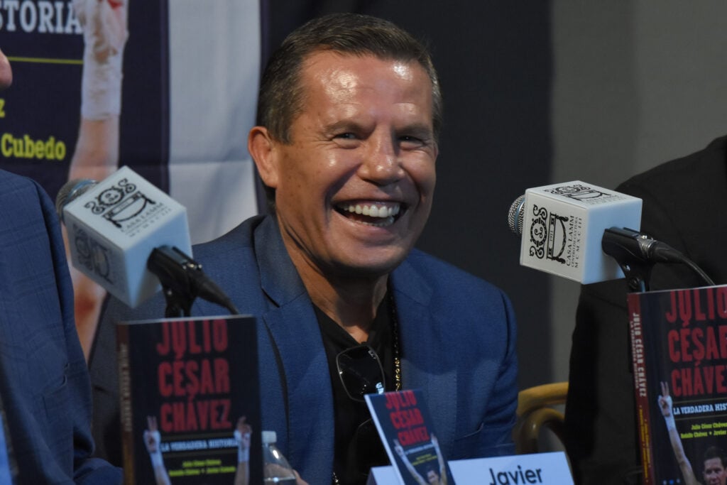 Julio Cesar Chavez promoting his book
