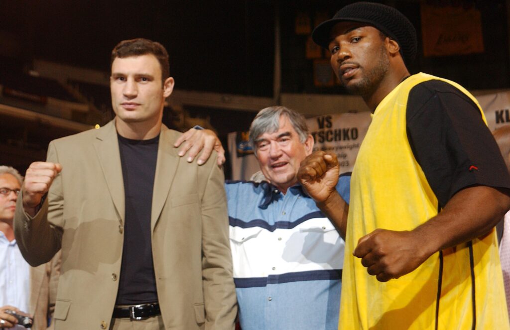 Lennox Lewis and Vitali Klitschko World Heavyweight Title Fight Press Conference