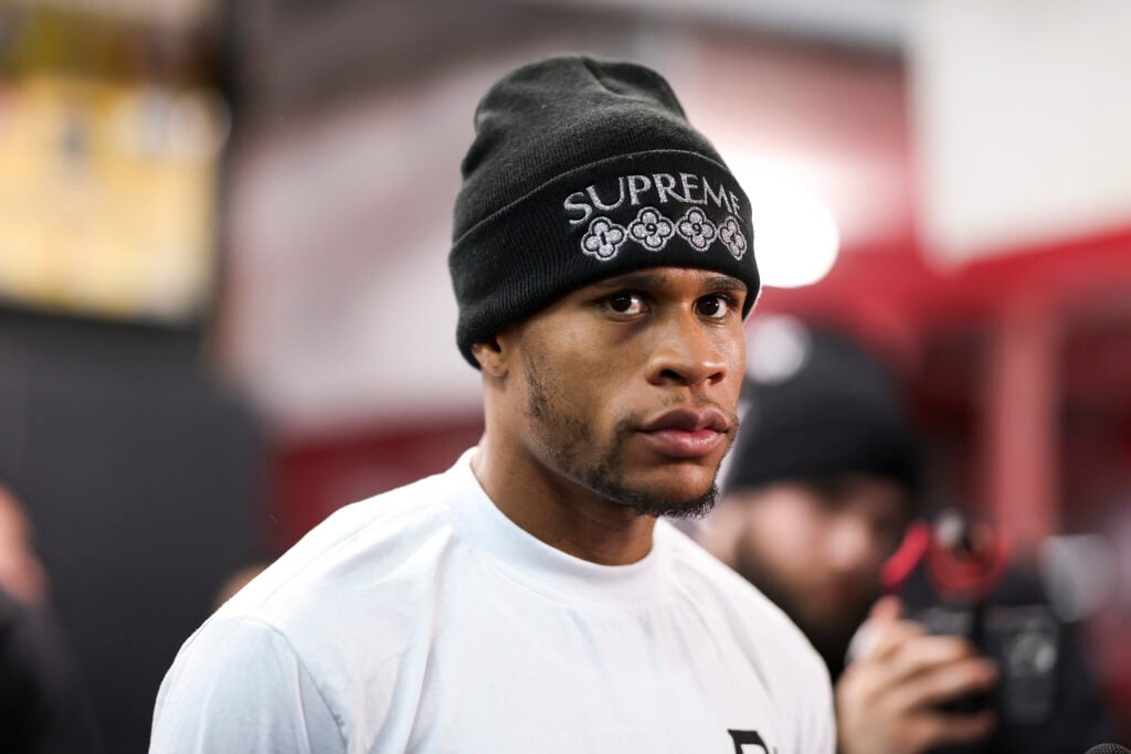 Devin Haney at workout