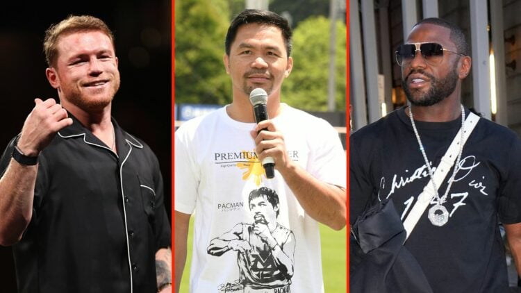 Canelo Alvarez, Manny Pacquiao and Floyd Mayweather