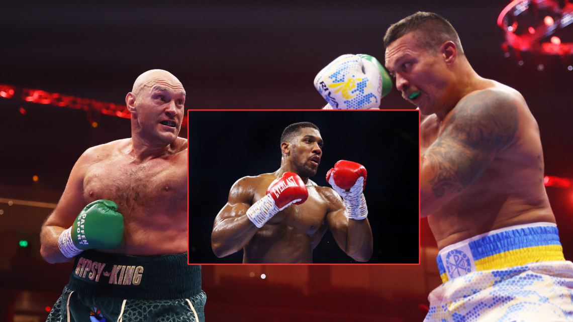 Tyson Fury, Anthony Joshua and Oleksandr Usyk
