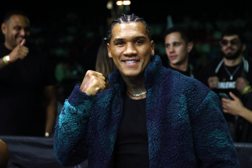 Conor Benn poses