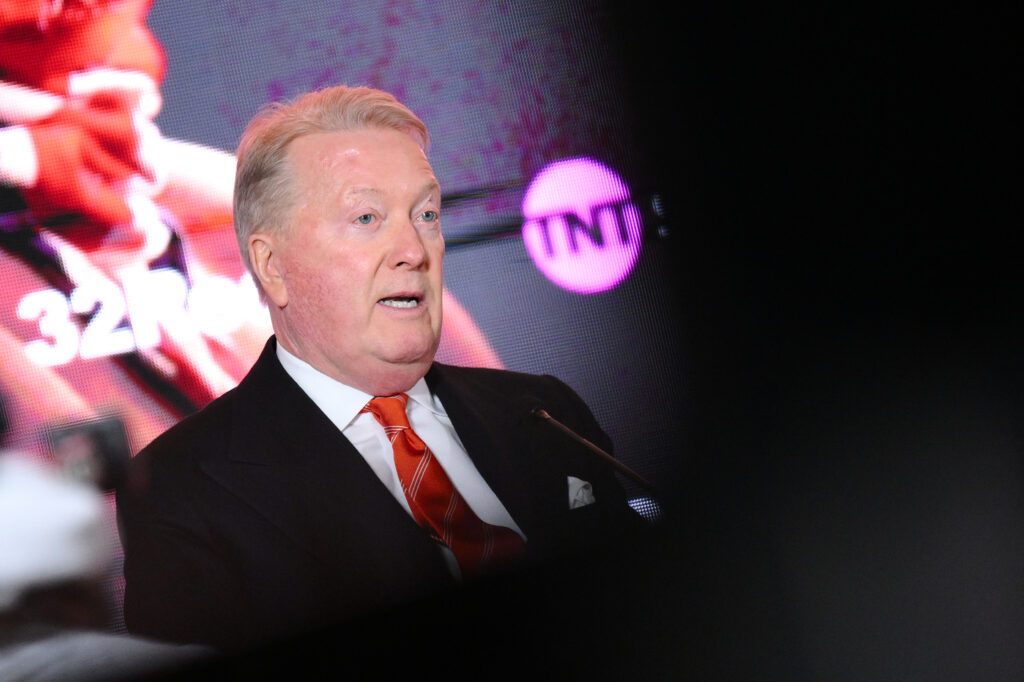 Frank Warren at press conference