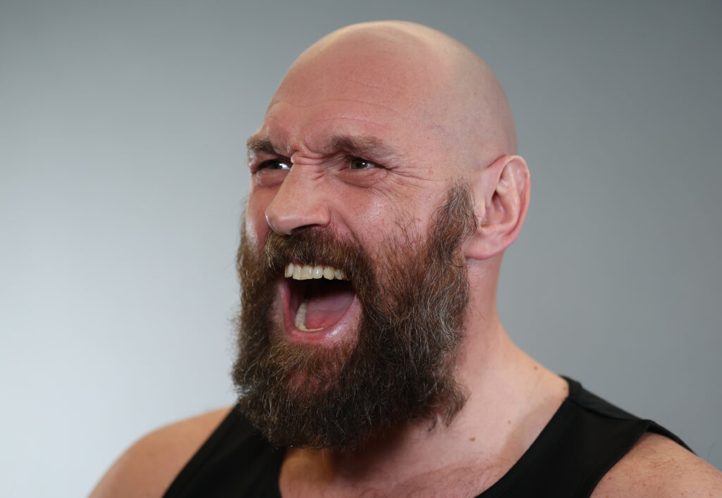 Tyson Fury during a media day