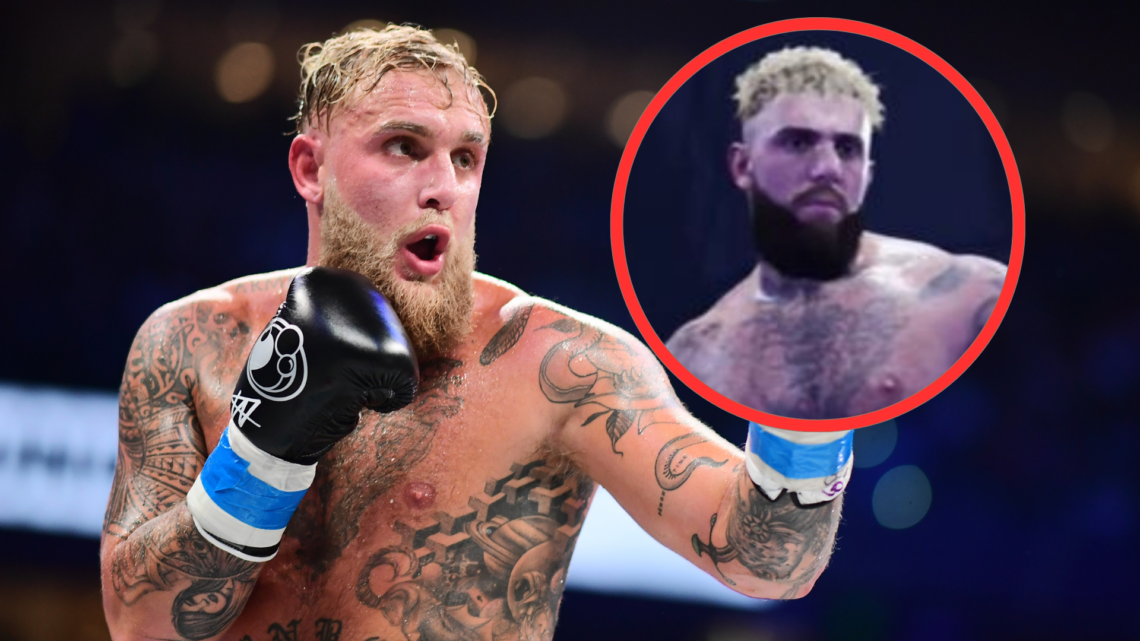 Jake Paul with his character in Undisputed