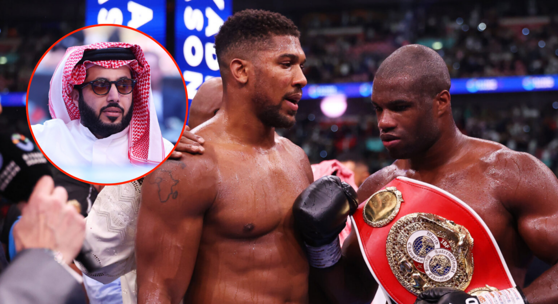 Pop out of Anthony Joshua v Daniel Dubois: Riyadh Season - Wembley Edition and Turki Alalshikh at Joshua vs Dubois