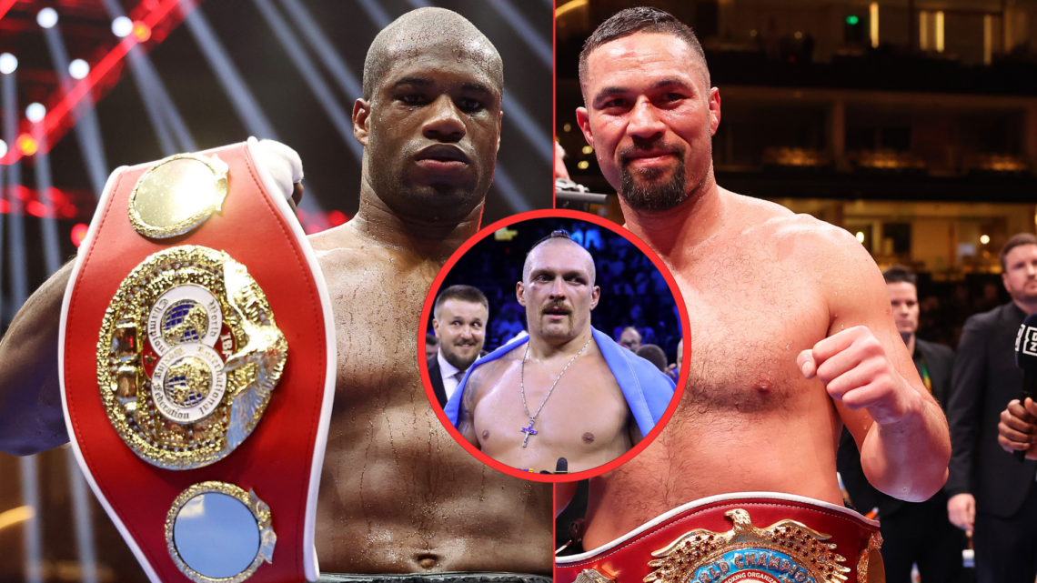 Daniel Dubois, Oleksandr Usyk and Joseph Parker
