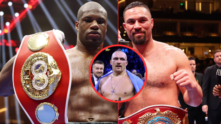 Daniel Dubois, Oleksandr Usyk and Joseph Parker