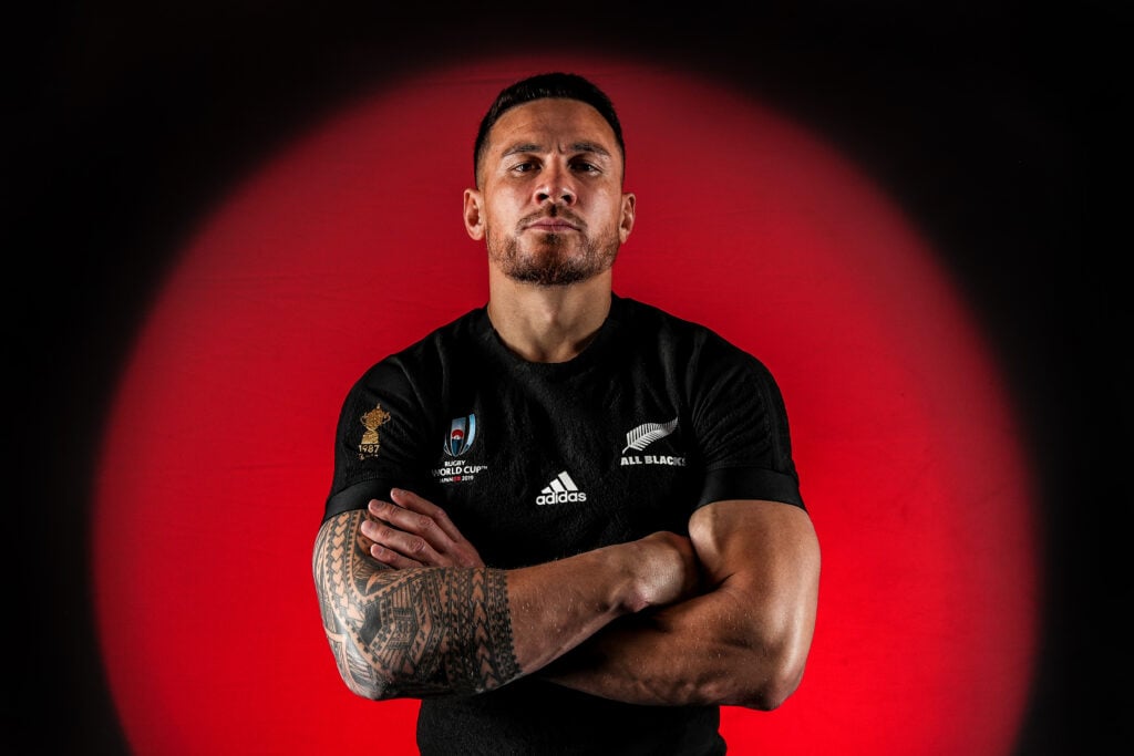 Sonny Bill Williams in his New Zealand jersey