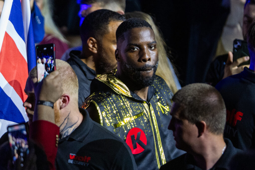 Lawrence Okolie in ring attire