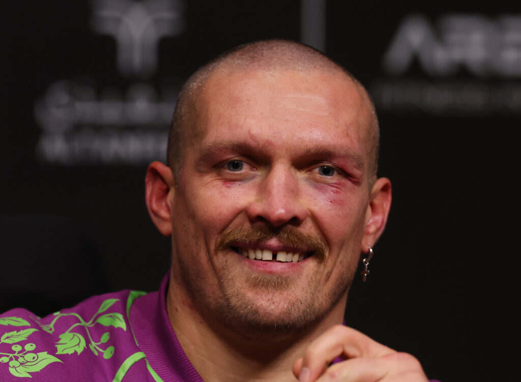 Oleksandr Usyk after defeating Tyson Fury