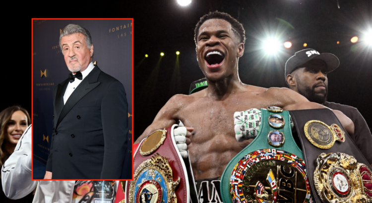 Pop out of Devin Haney after George Kambosos fight and Sylvester Stallone at Fontainebleau Las Vegas