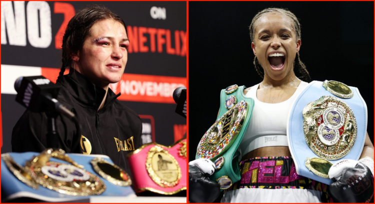 Side by side of Katie Taylor and Natasha Jonas