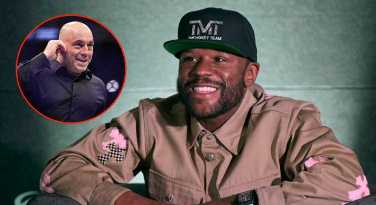 Pop out of Floyd Mayweather at BOX-MEXICO-MAYWEATHER-GOTTI III and Joe Rogan at UFC 273