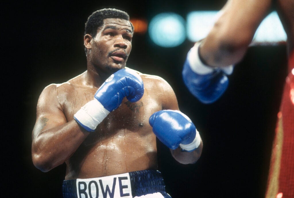 Riddick Bowe in ring
