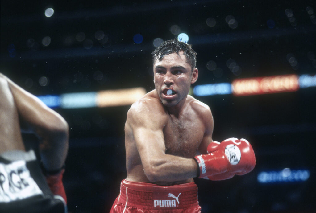 Oscar De La Hoya in ring