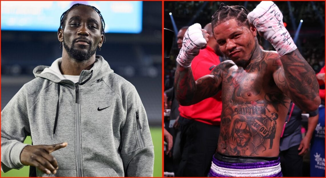 Split image of Terence Crawford and Gervonta Davis
