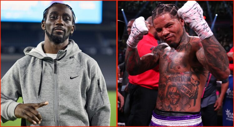 Split image of Terence Crawford and Gervonta Davis