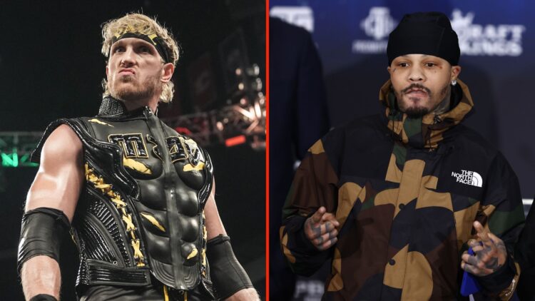 Split image of Logan Paul and Gervonta Davis.