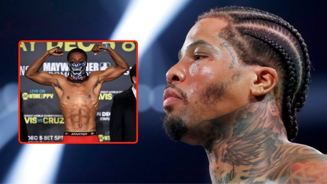 WBA lightweight champion Gervonta Davis waits for the start of his his title defense against Frank Martin at MGM Grand Garden Arena on June 15, 202...