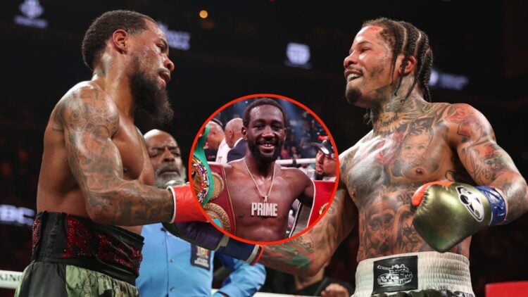 Image of Gervonta Davis vs Lamont Roach Jr, insert Terence Crawford.