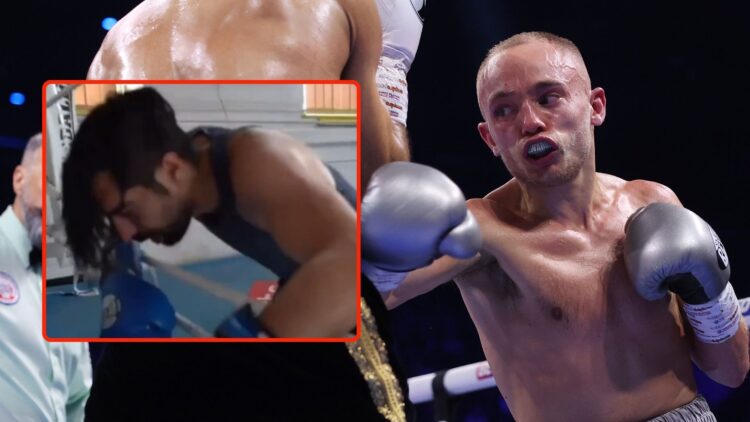 Main event Sunny Edwards v Galal Yafai at BP Pulse Live on November 30, 2024 in Birmingham, England.