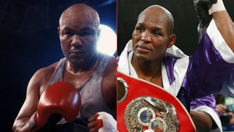 George Foreman and Bernard Hopkins