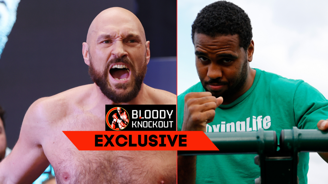 Tyson Fury and Eddie Chambers with exclusive banner