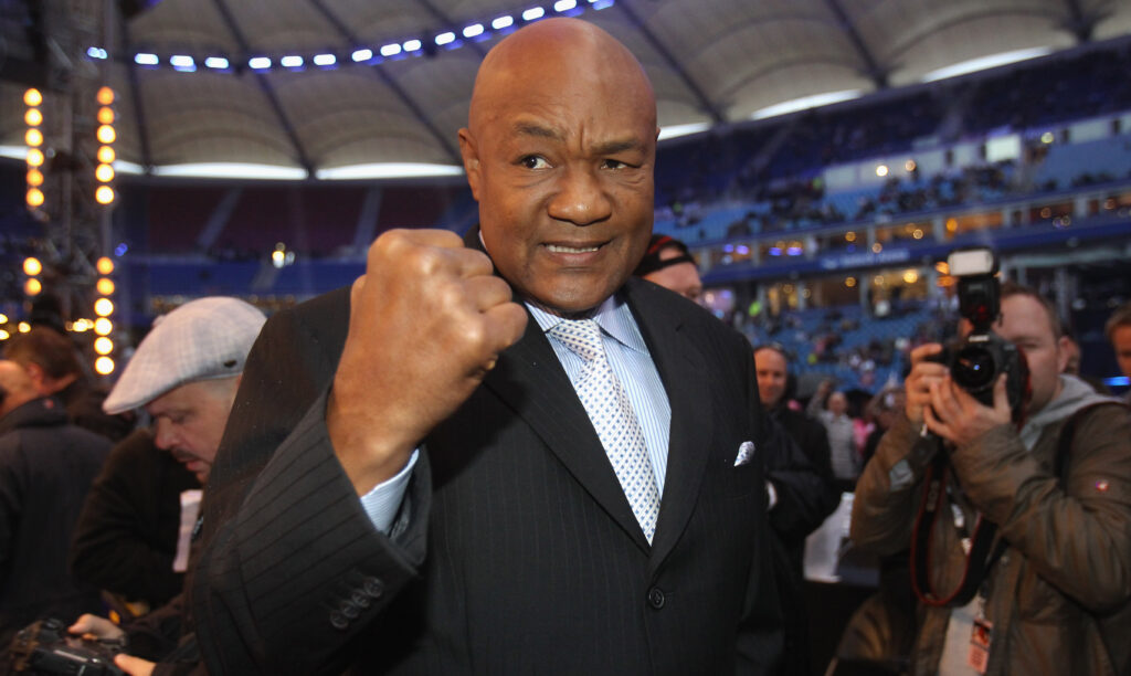 George Foreman poses