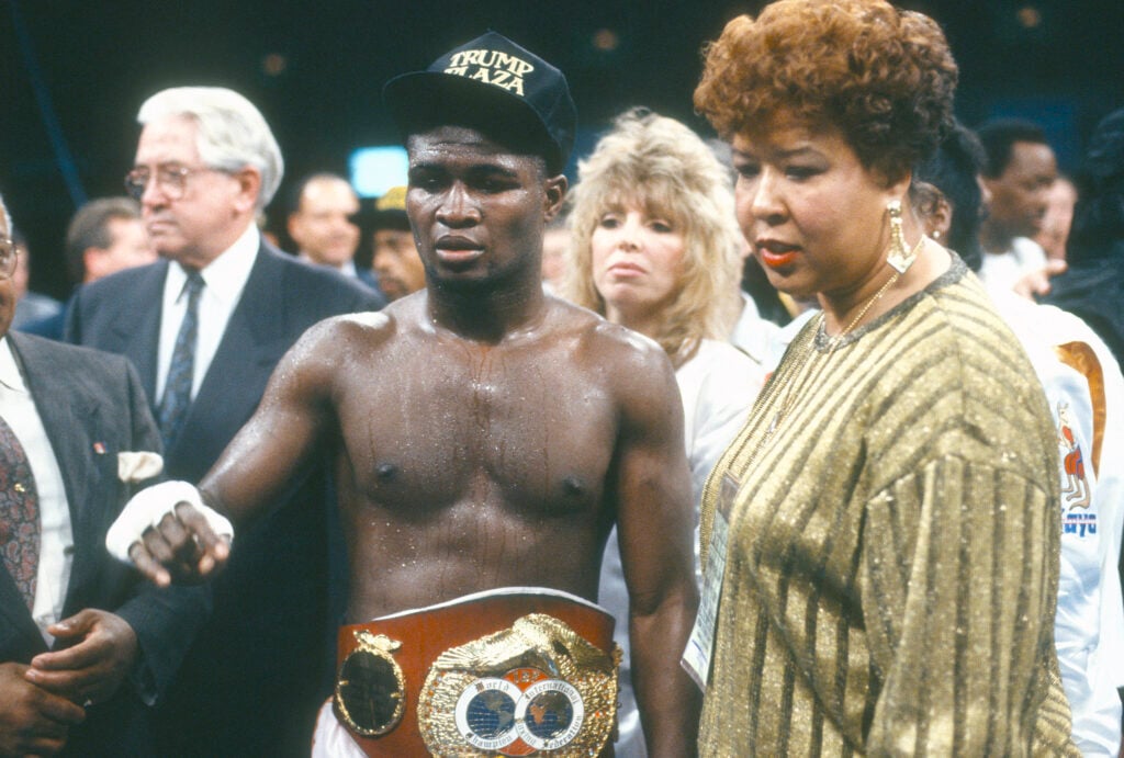 James Toney with a belt