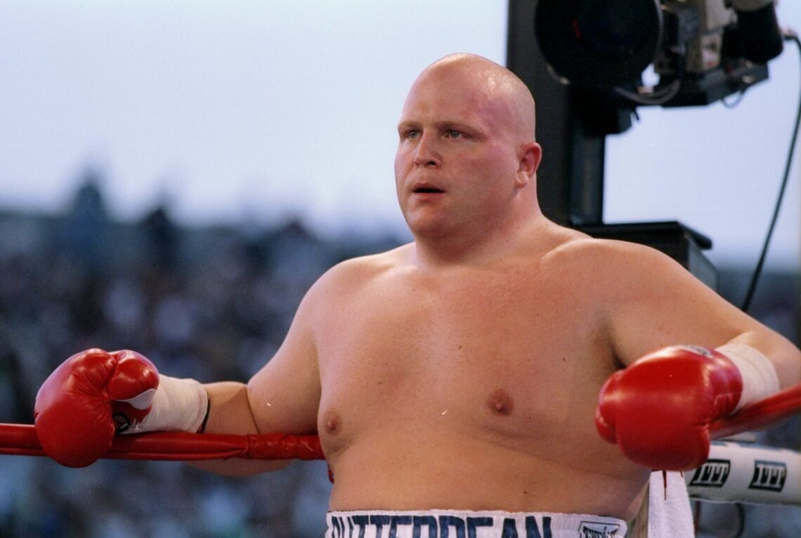 7 Jun 1996: Eric (Butterbean) Esch looks on during a bout against George Clarke at Caesars Palace in Las Vegas, Nevada. Esch won the fight with a k...