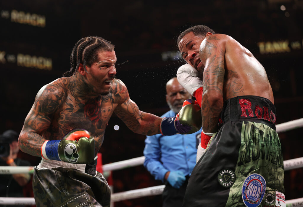 Gervonta Davis and Lamont Roach Jr trade punches