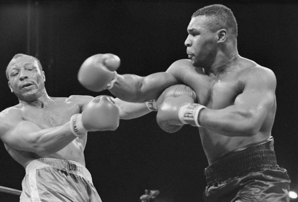 Mike Tyson Punching James "Bonecrusher" Smith