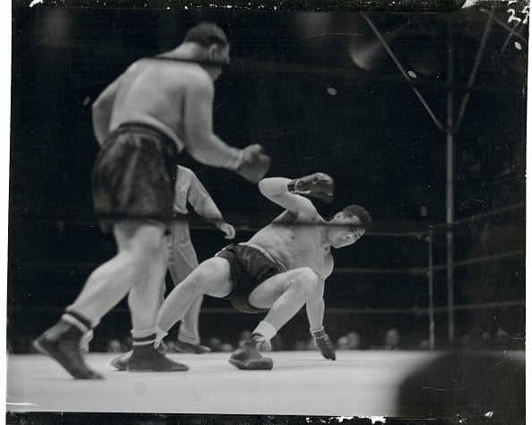 Tony Galento Falling to the Canvas