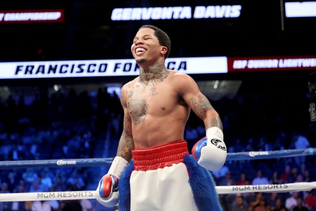Gervonta Davis during his fight with Francisco Fonseca