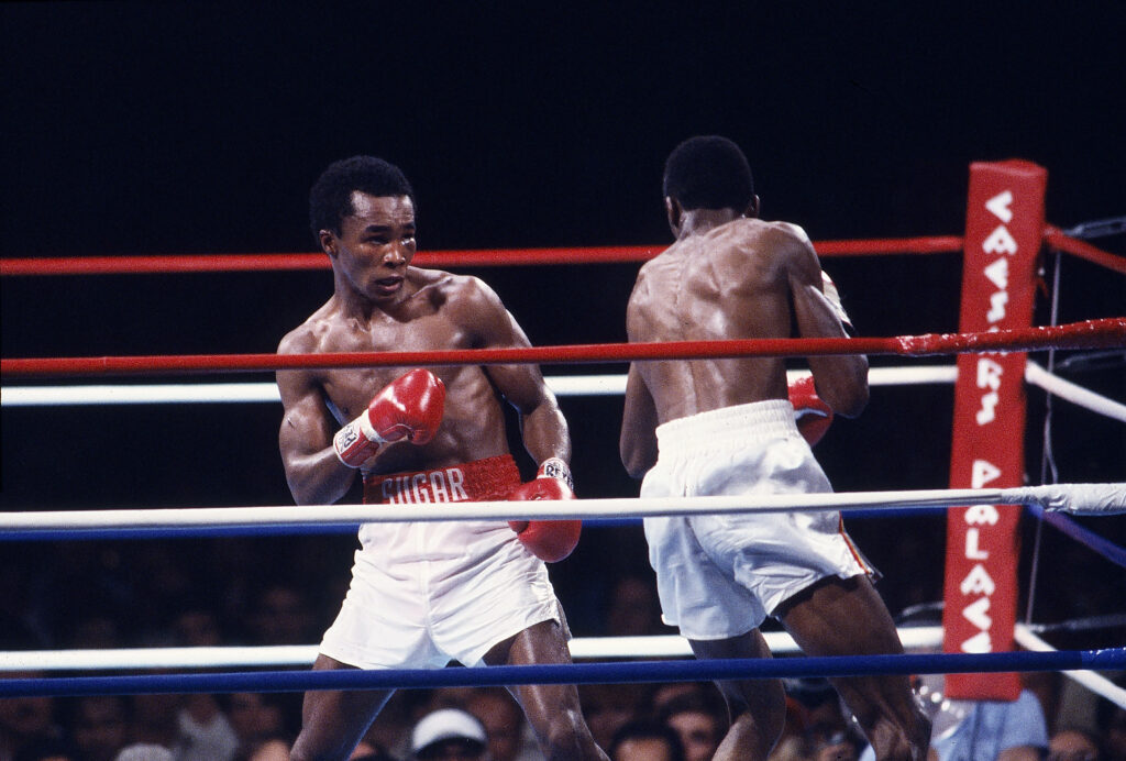 Sugar Ray Leonard dethroned and finished unbeaten champion