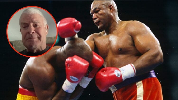 George Foreman knocks out Michael Moorer in 1994, insert commentator Jim Lampley.