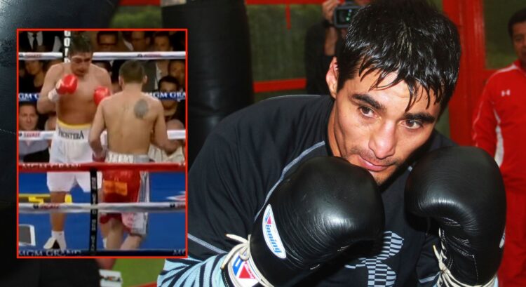 Image of Erik Morales. Inset, Morales vs Maidana