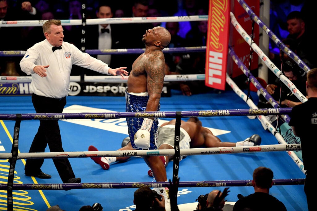 Dillian Whyte after KOing Derek Chisora