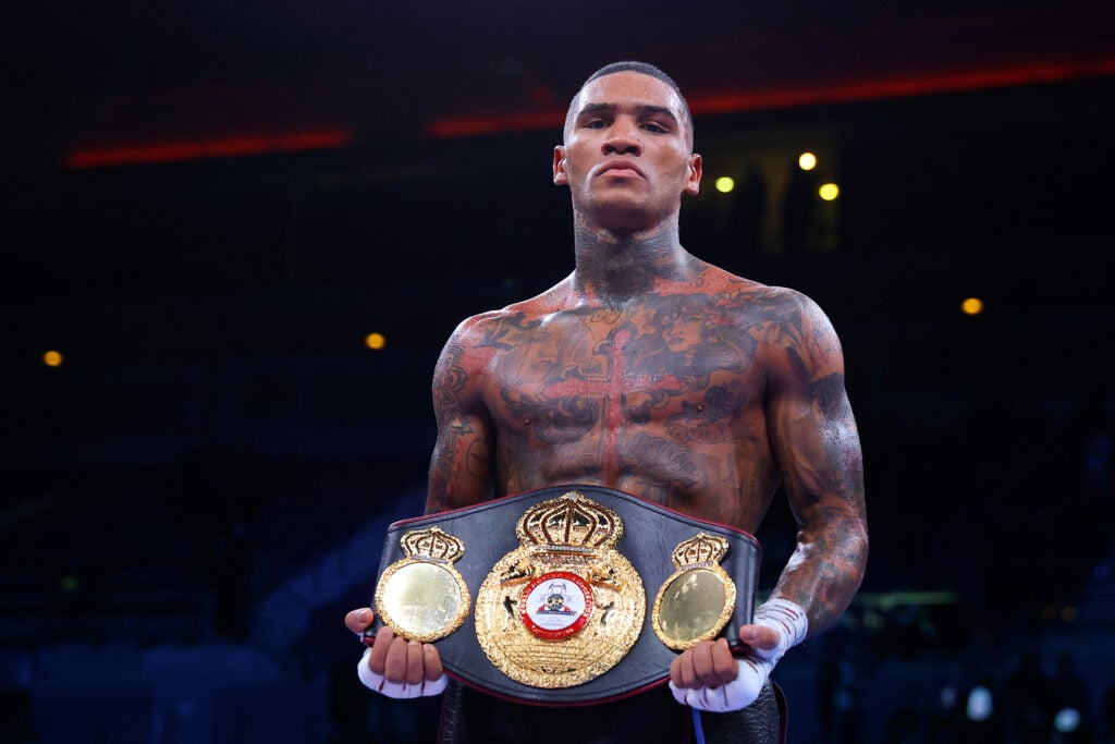 Conor Benn after defeating Chris Algieri