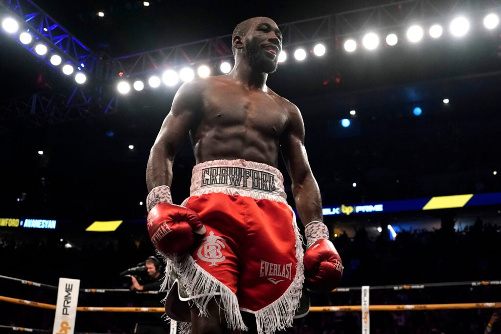 Terence Crawford pictured after defeating David Avanesyan