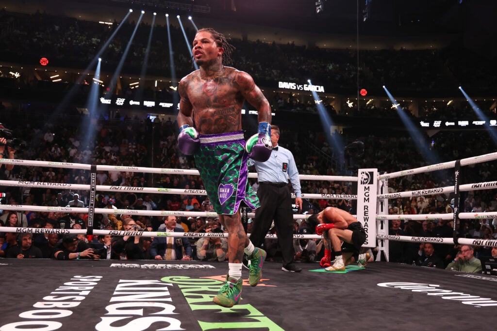 Gervonta Davis knocks down Ryan Garcia