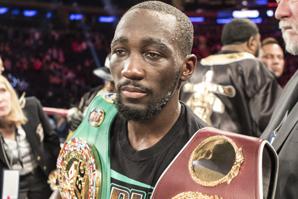 Terence Crawford with belts