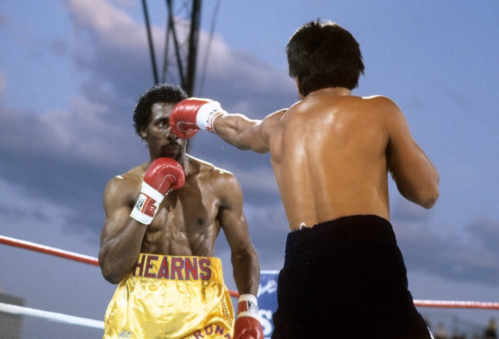 Thomas Hearns boxing Roberto Duran