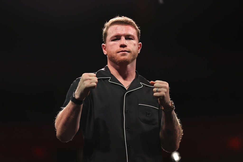 Canelo Alvarez poses