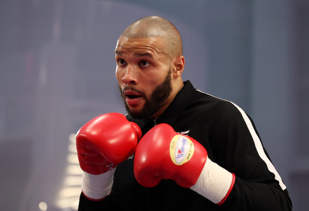 Chris Eubank Jr at an open workout