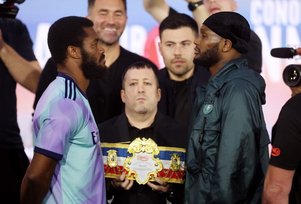 Cheavon Clarke and Viddal Riley face off