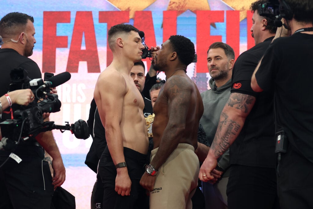 Chris Billam-Smith and Brandon Glanton face off