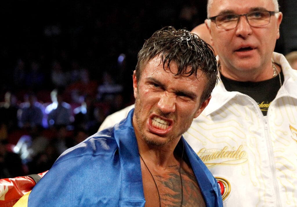 Vasiliy Lomachenko after beating Romulo Koasicha