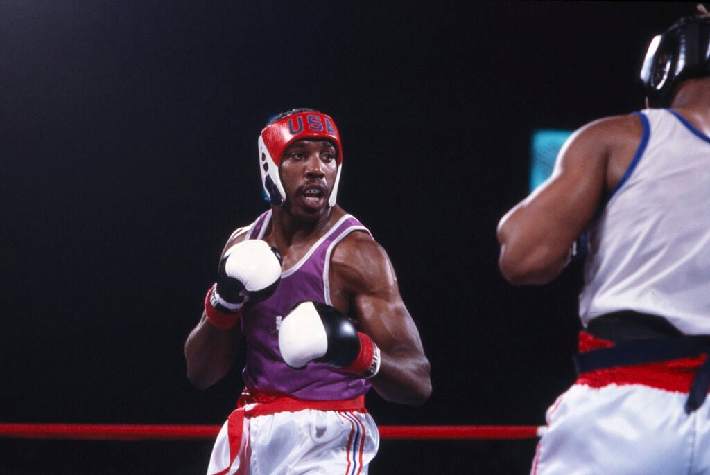 Mike Tyson, Henry Tillman At Summer Olympics Boxing Trials
